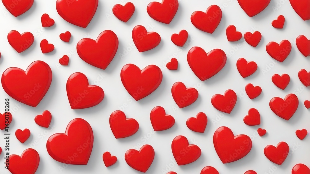 seamless pattern with red hearts seamless pattern with red hearts