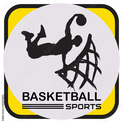 Basketball silhouette vector
