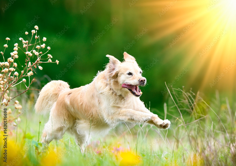 obedience training with a golden retriever