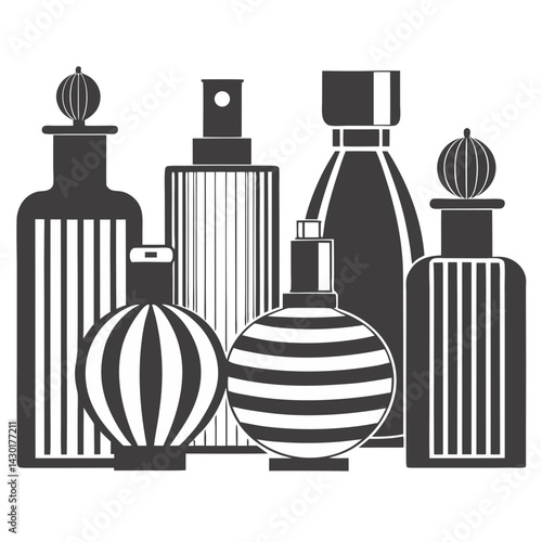 Elegant Collection of Perfume Bottles
