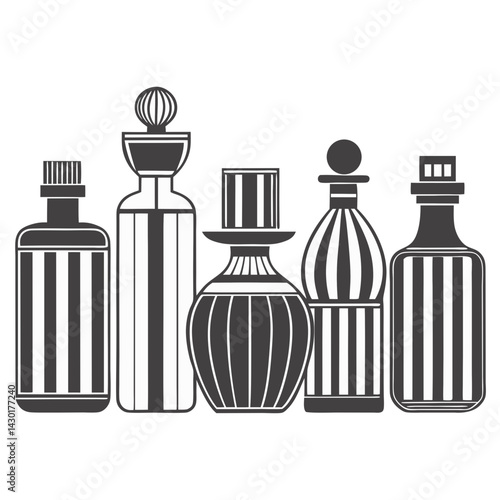 Elegant Collection of Perfume Bottles