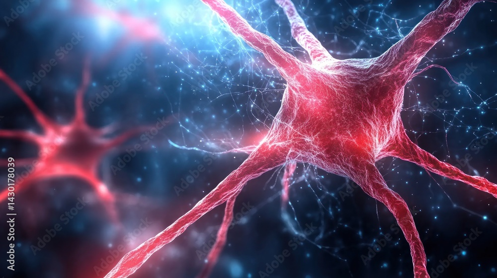 Neural network structures with glowing filaments. Neural network structures with glowing filaments.