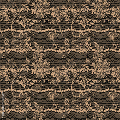 multi colored decorated hand drawn rendered traced embraided ornamental all over base background. repeat pattern geometrical texture border ethnic tribal creative design