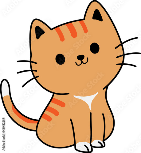 Nice cat cute vector for decoration