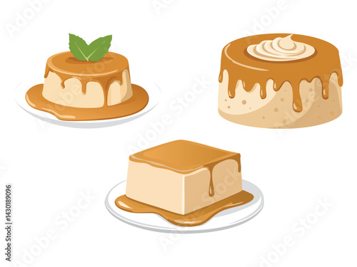 vector illustration of a mexican food Cajeta (Goat’s Milk Caramel)