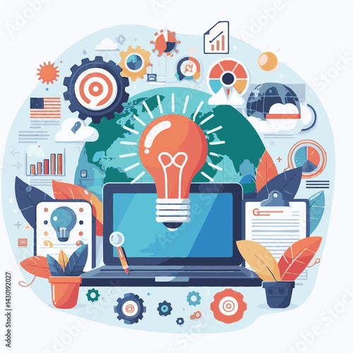 world, design, day, protection, creativity, poster, international, innovation, knowledge, vector, idea, safety, illustration, concept, business, imagination, celebration, creative, invention, property