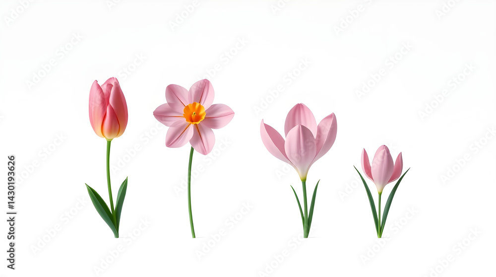 Fototapeta premium spring flowers, springtime, floral