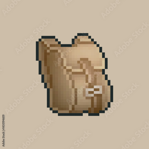 Travel bag in pixel art design