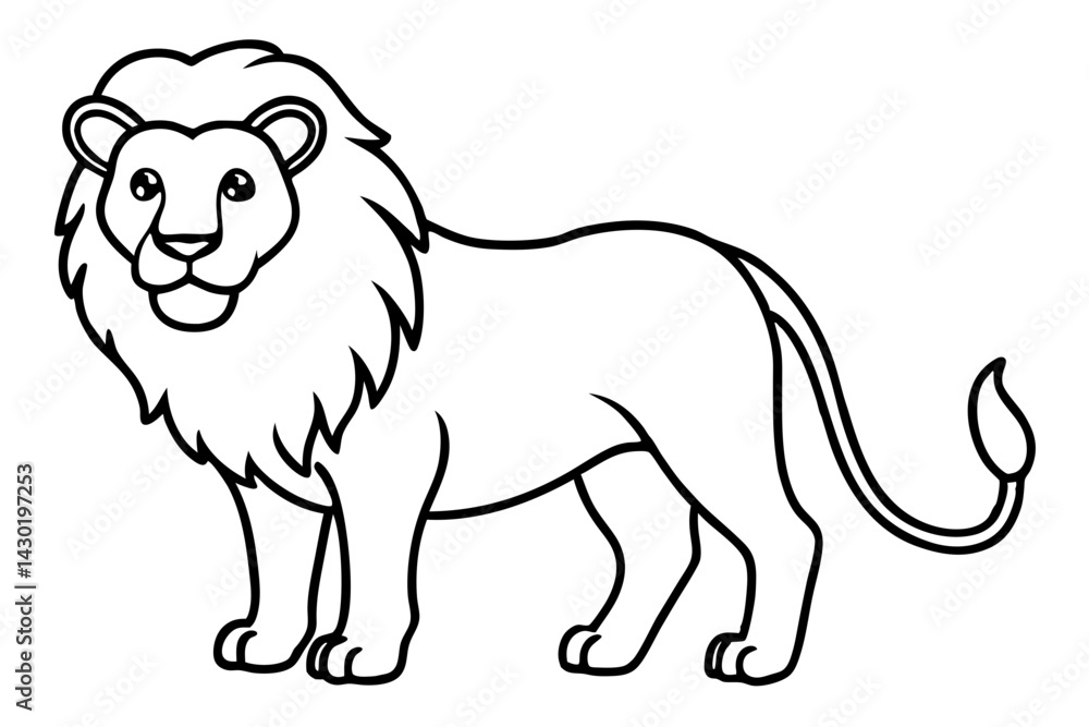 Minimalist Lion Vector Minimalist Lion Vector