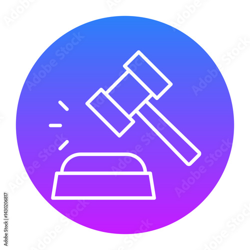 Judge Hammer Icon
