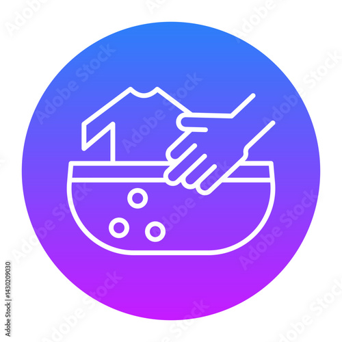 Hand Washing Clothes Icon