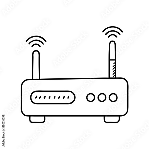 modem icon, modem line art - simple line art of modem, perfect for modem logos and icons