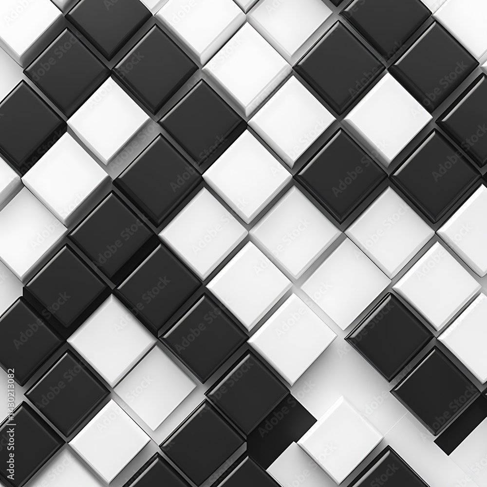 black and white cubes background black and white cubes background