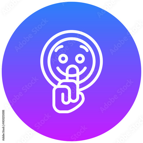 Shushing Face Icon