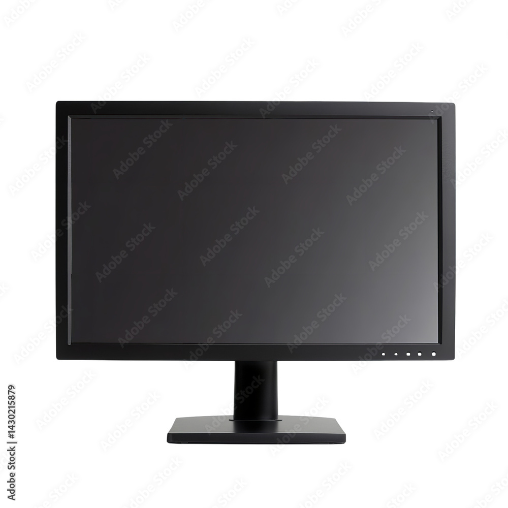 Monitor display screen computer desktop lcd led flat panel technology electronics device equipment 1080p on transparent background Monitor display screen computer desktop lcd led flat panel technology electronics device equipment 1080p on transparent background