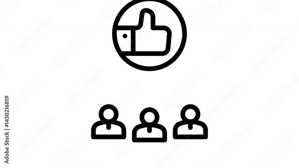 positive feedback animated icon positive feedback animated icon