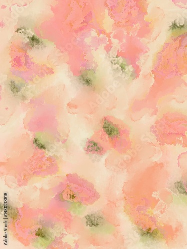 abstract watercolor background with flowers