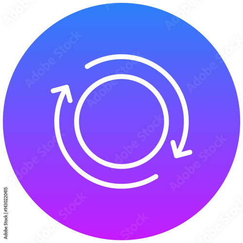 Tableau sur toile Time Loop Icon