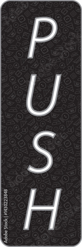 Door Push Pull Tag for Laundry and Dry Cleaners 