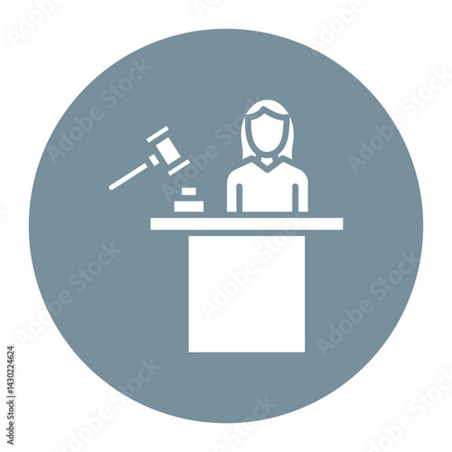 Judge Female Icon