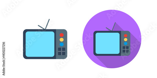 TV Set Vector Icon