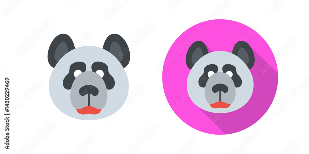 Fototapeta premium Panda Vector Icon