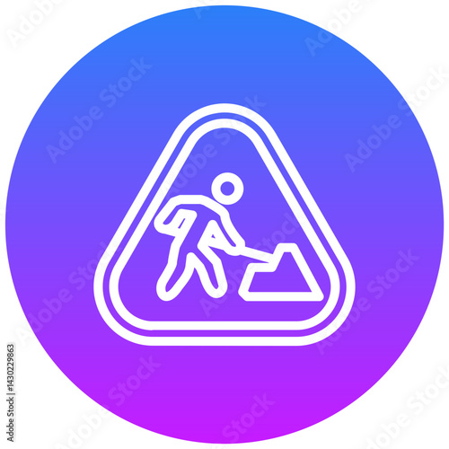 Road Work Icon