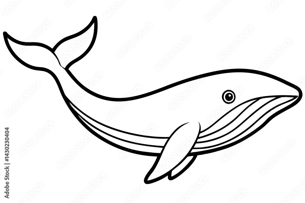 Modern Whale Art Vector Modern Whale Art Vector
