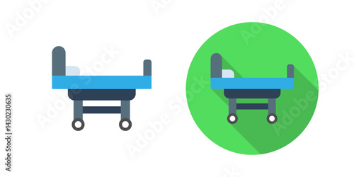 Hospital Bed Vector Icon