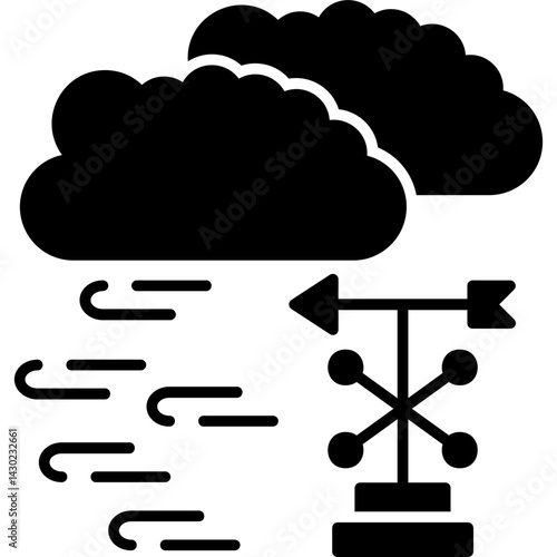 Weather vane icon