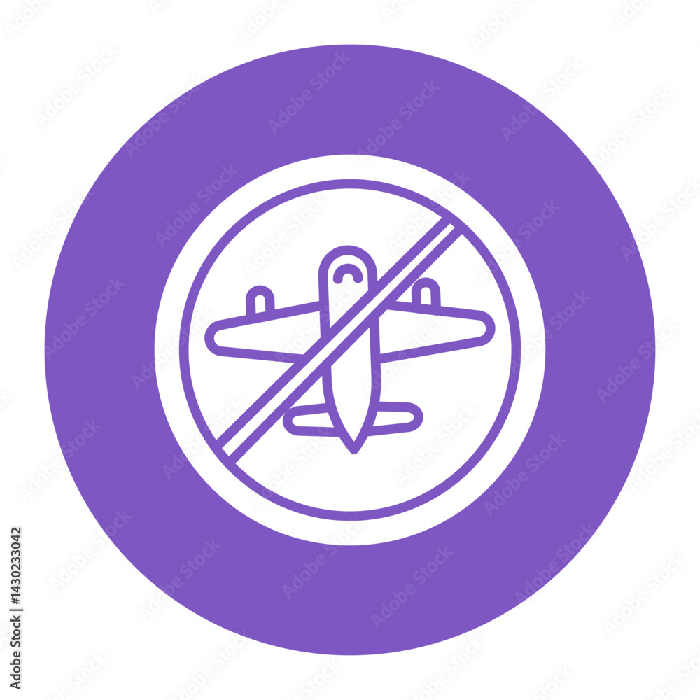 Travel Restrictions Icon Travel Restrictions Icon