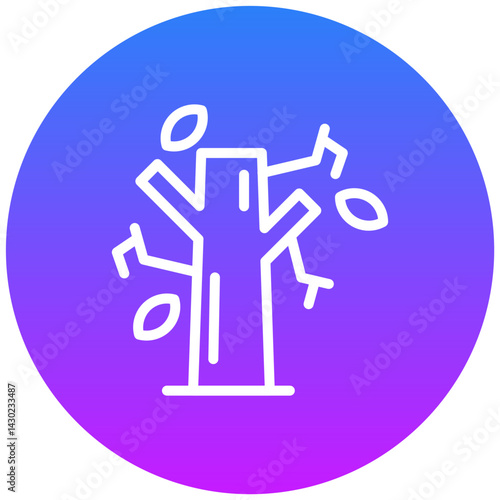 Deciduous Tree Vector Icon