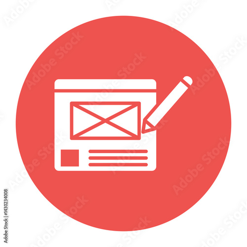 Wireframe Sketching Icon