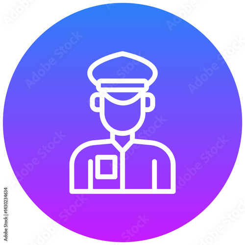 Taxi Driver Vector Icon