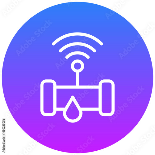 Smart Water Sensor Vector Icon