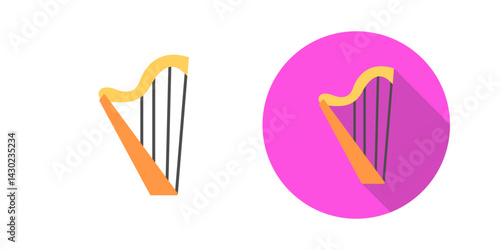 Harp Vector Icon