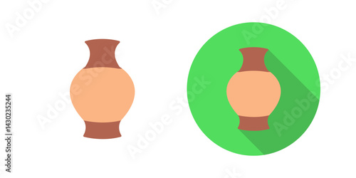 Antique Jar Vector Icon