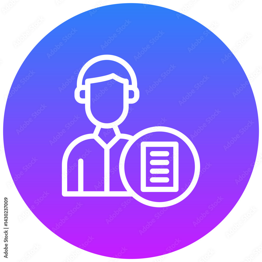 Legal Advisor Vector Icon Legal Advisor Vector Icon