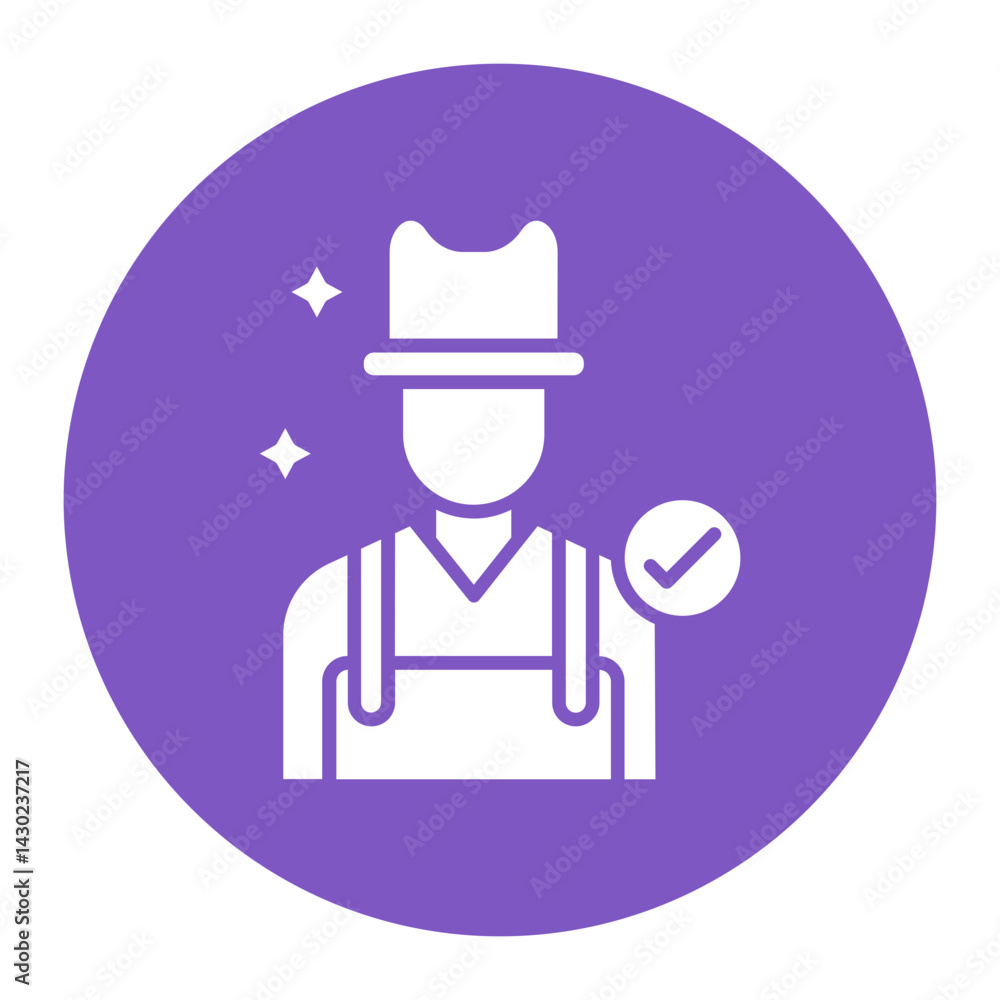 Fototapeta premium Vetted Professionals Icon