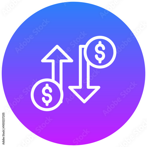 Fluctuate Vector Icon