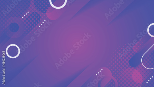 Blue and Purple Abstract Geometric Vector Background for Slide Background
