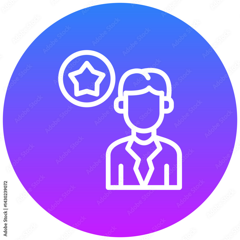 Leadership Vector Icon Leadership Vector Icon