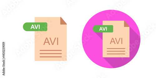 AVI Vector Icon