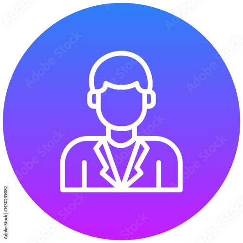Male Professor Vector Icon