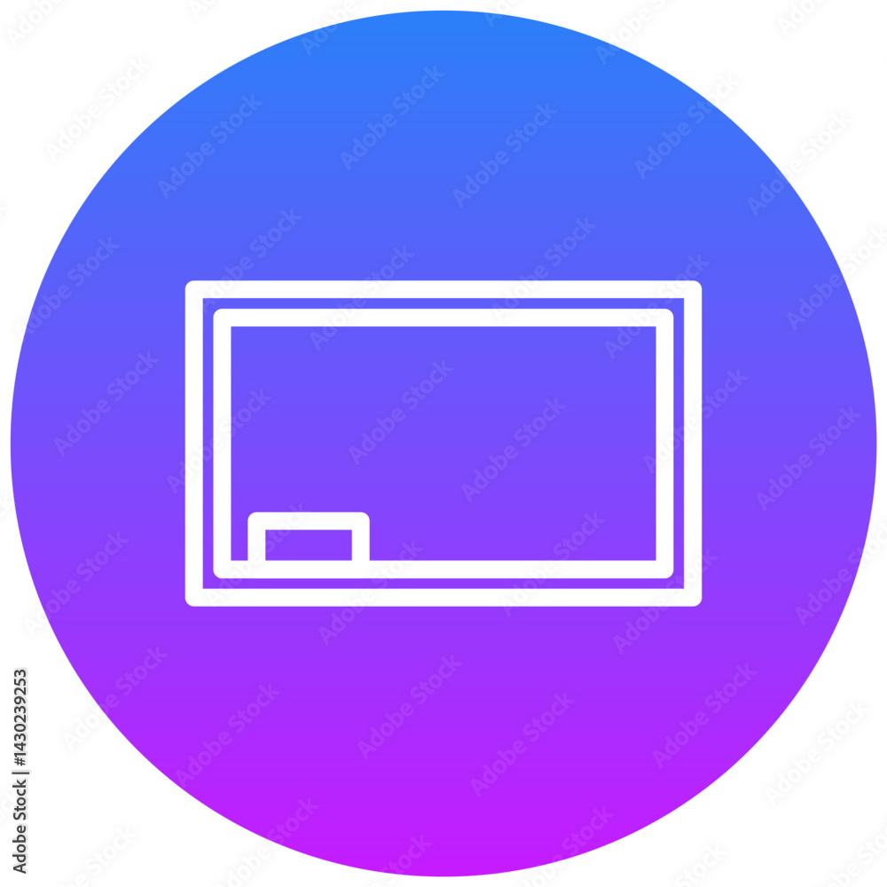 Classroom Board Vector Icon Classroom Board Vector Icon