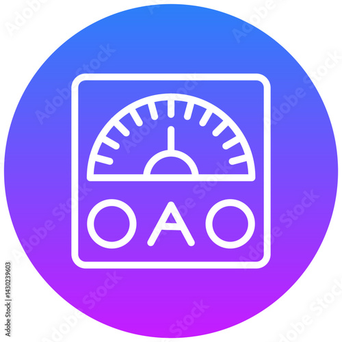 Ammeter Vector Icon
