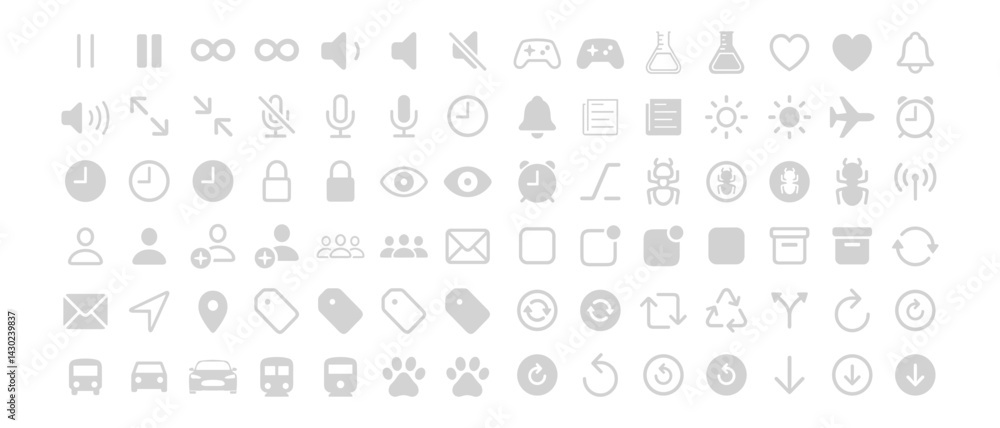 Icon Bundle Set. Icon Bundle Set.