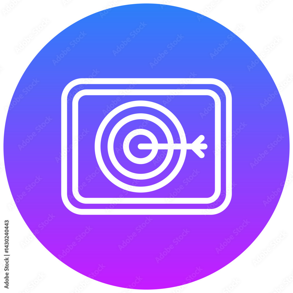 Goal Oriented Vector Icon Goal Oriented Vector Icon