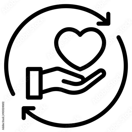 Continuicy of care icon in vector illustration
