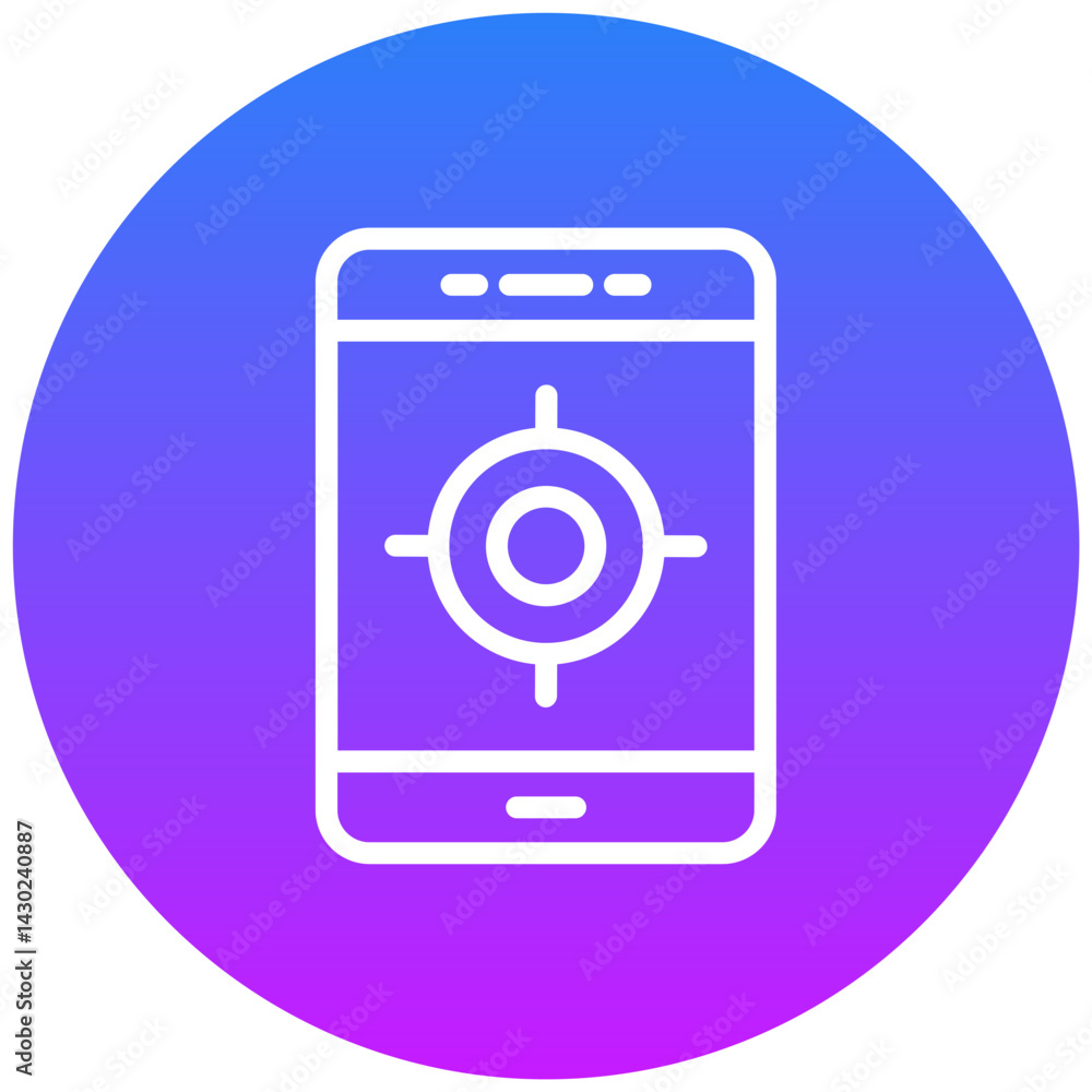 GPS Fixed Vector Icon GPS Fixed Vector Icon